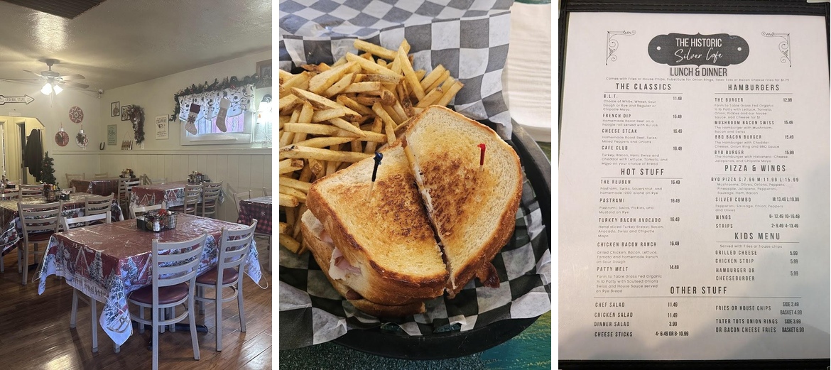 Historic Silver Cafe Menu